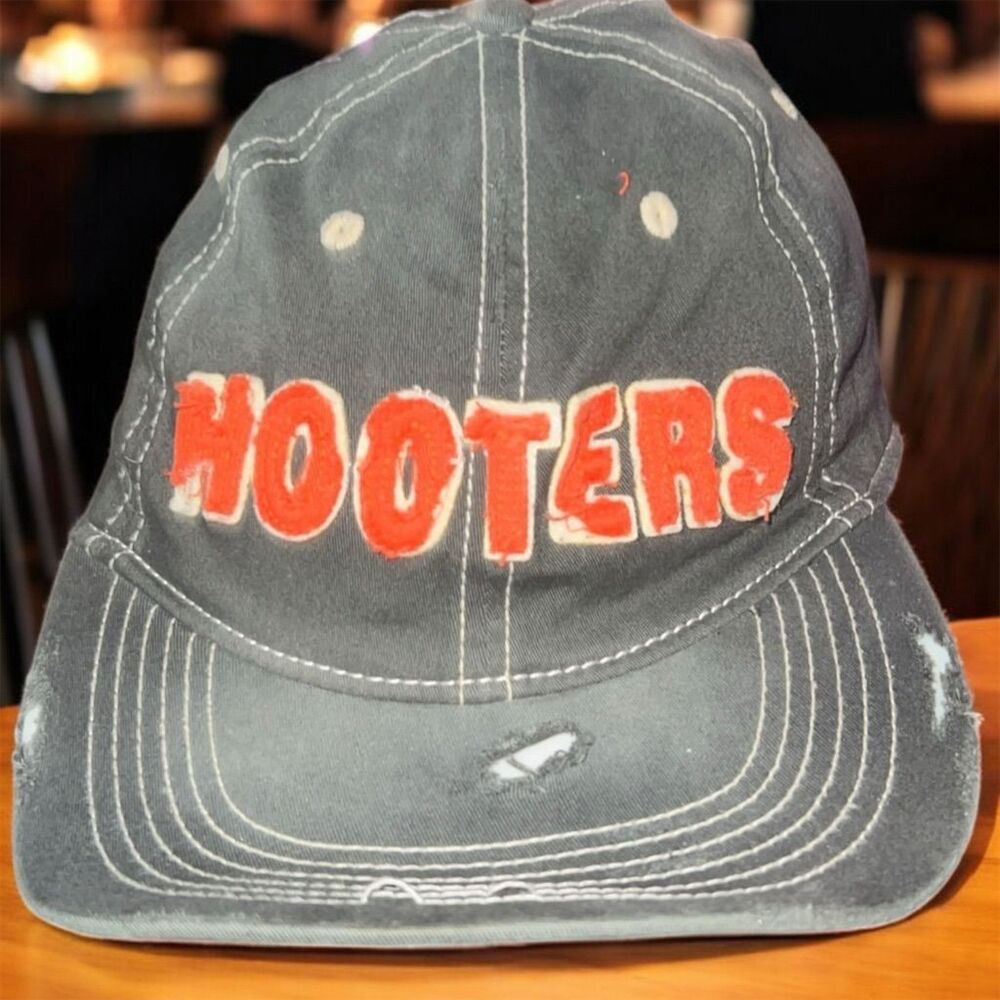 Vintage Hooters Trucker Hat Unisex Multicolor Factory Distressed Cap Retro OSFM